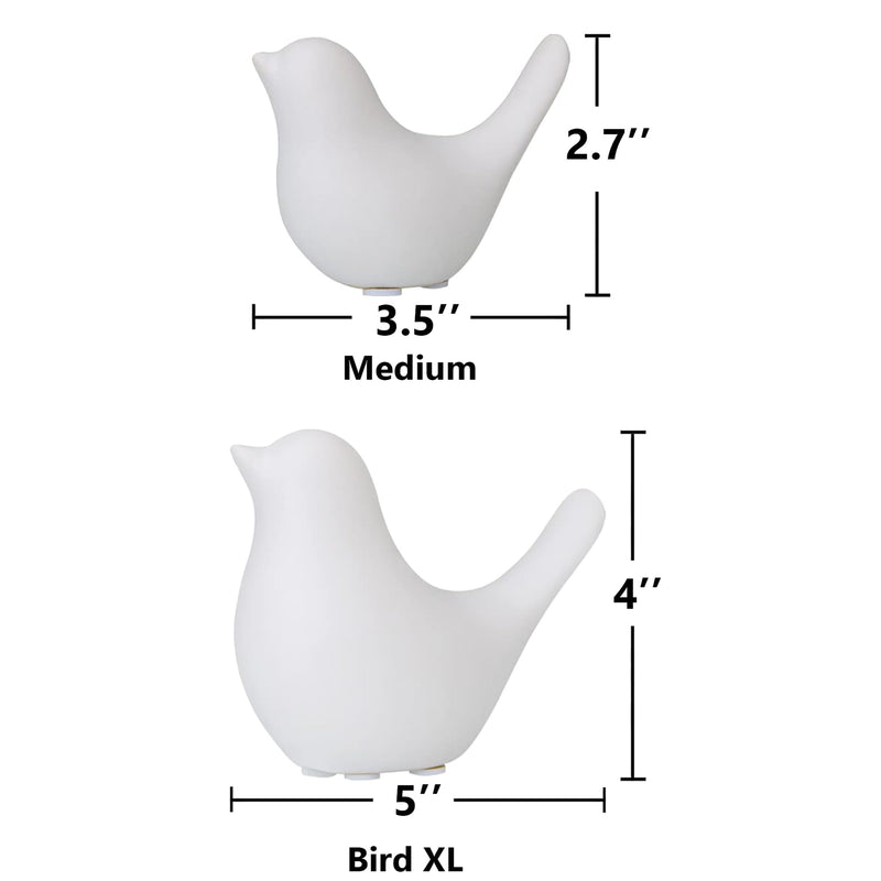 FANTESTICRYAN Small Birds Statues Gold Home Decor Modern Style Figurine Decorative Ornaments for Living Room, Bedroom, Office Desktop, Cabinets