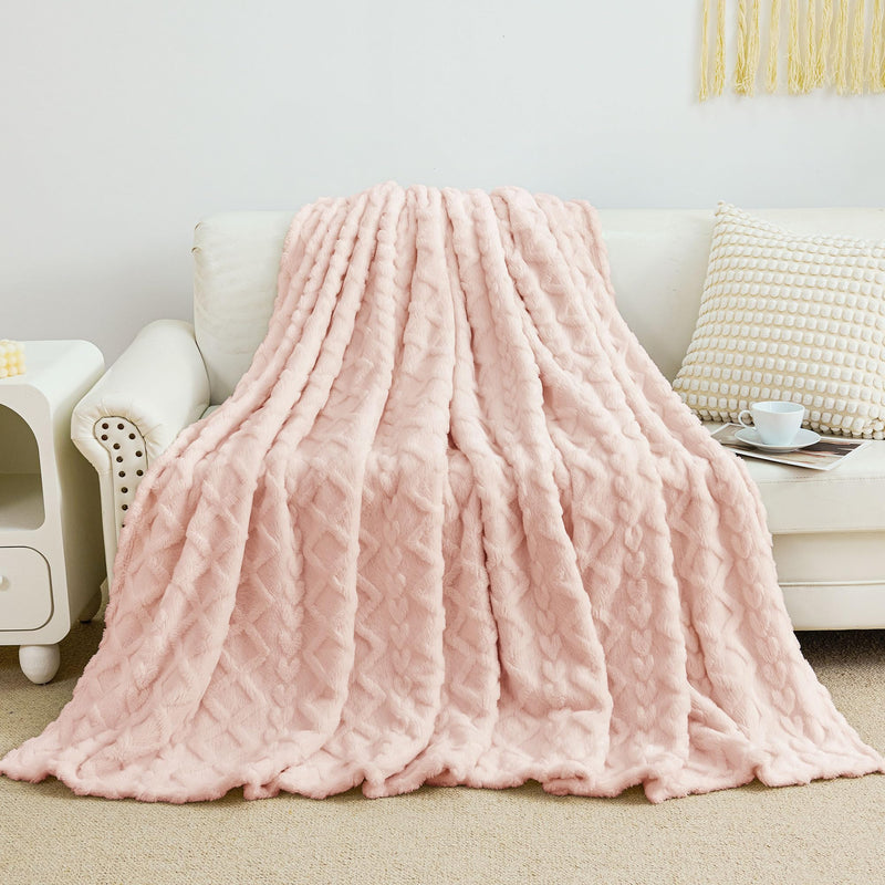 Aganear Fleece Throw Blanket - Cozy Soft Lightweight Fuzzy Throw Blanket for Women Portable Throw Blankets for Couch, Warm Present for Birthday, Christmas, Halloween, Housewarming(50"x60", Khaki)