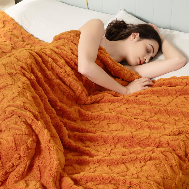 Aganear Fleece Throw Blanket - Cozy Soft Lightweight Fuzzy Throw Blanket for Women Portable Throw Blankets for Couch, Warm Present for Birthday, Christmas, Halloween, Housewarming(50"x60", Khaki)