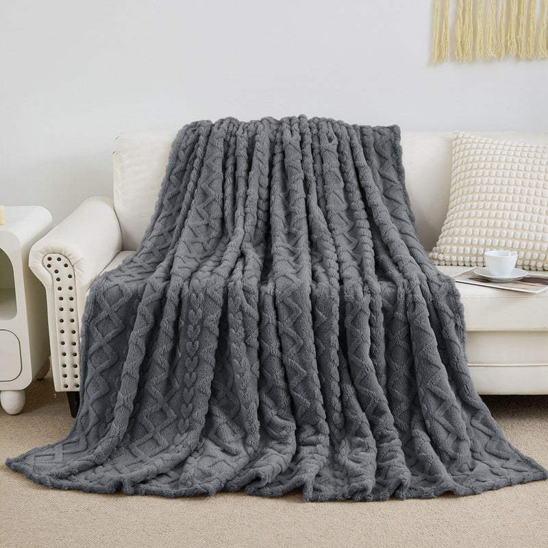 Aganear Fleece Throw Blanket - Cozy Soft Lightweight Fuzzy Throw Blanket for Women Portable Throw Blankets for Couch, Warm Present for Birthday, Christmas, Halloween, Housewarming(50"x60", Khaki)
