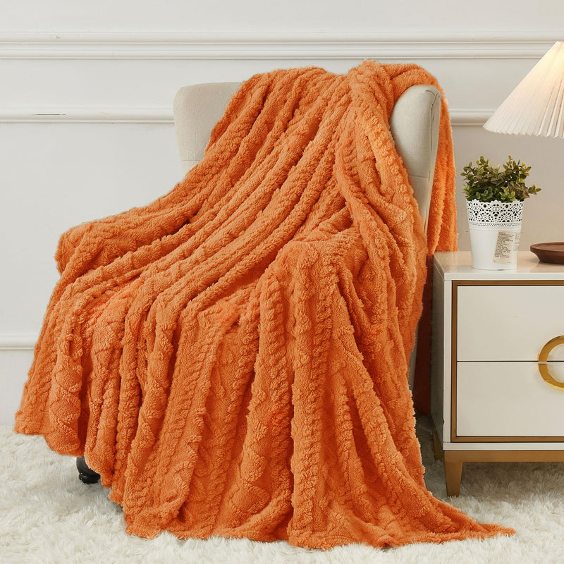Aganear Fleece Throw Blanket - Cozy Soft Lightweight Fuzzy Throw Blanket for Women Portable Throw Blankets for Couch, Warm Present for Birthday, Christmas, Halloween, Housewarming(50"x60", Khaki)
